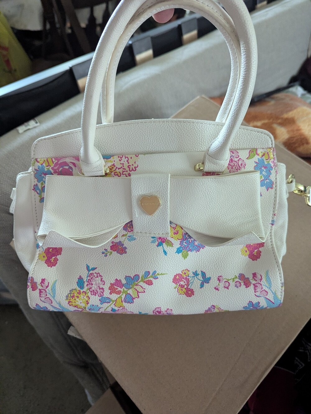 Betsey Johnson Floral Bow Handbag